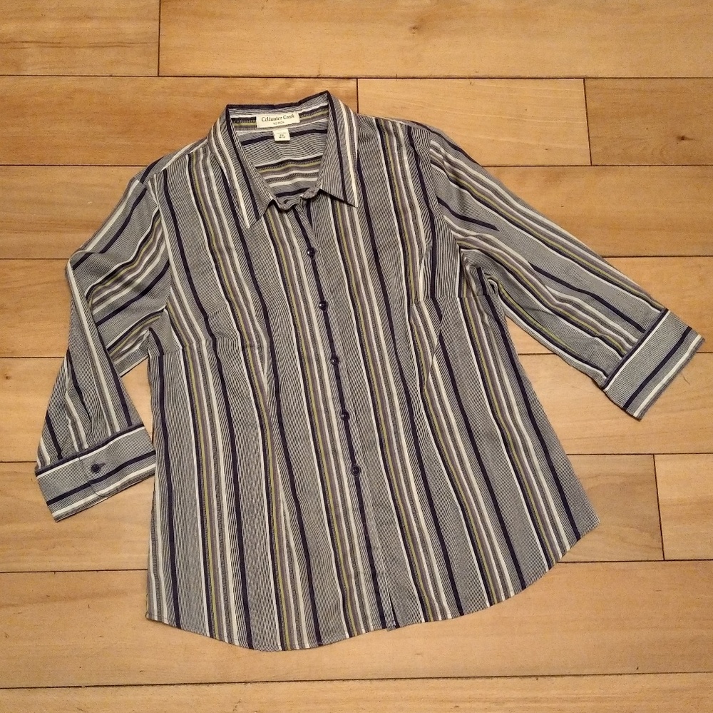 ***4/$15*** Lightweight colorful cool button down